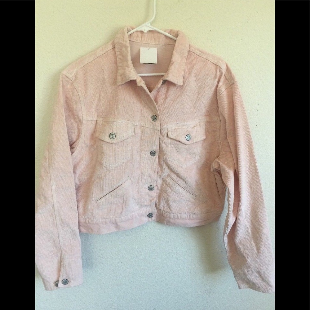 Brandy Melville pink Mina corduroy jacket - Picture 3 of 3